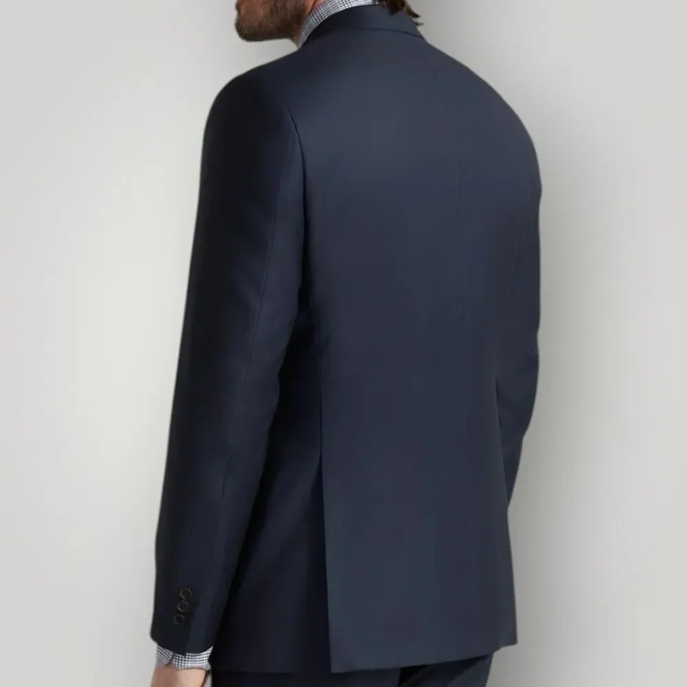 TOMMY HILFIGER Mens Blazer Sport Coat 2-Button Jacket 44R Navy Wool Blend